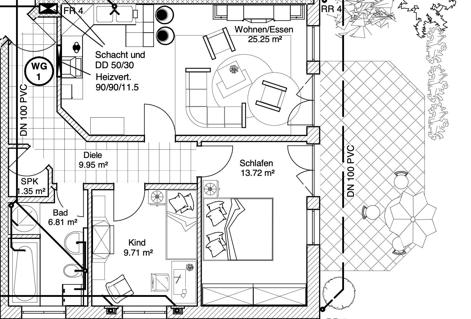 Pronájem bytu 3+1 73 m², Am Mitterfeld 48, Landshut, Bavorsko Pronájem bytu 3+1 73 m², Am Mitterfeld 48, Landshut, Bavorsko