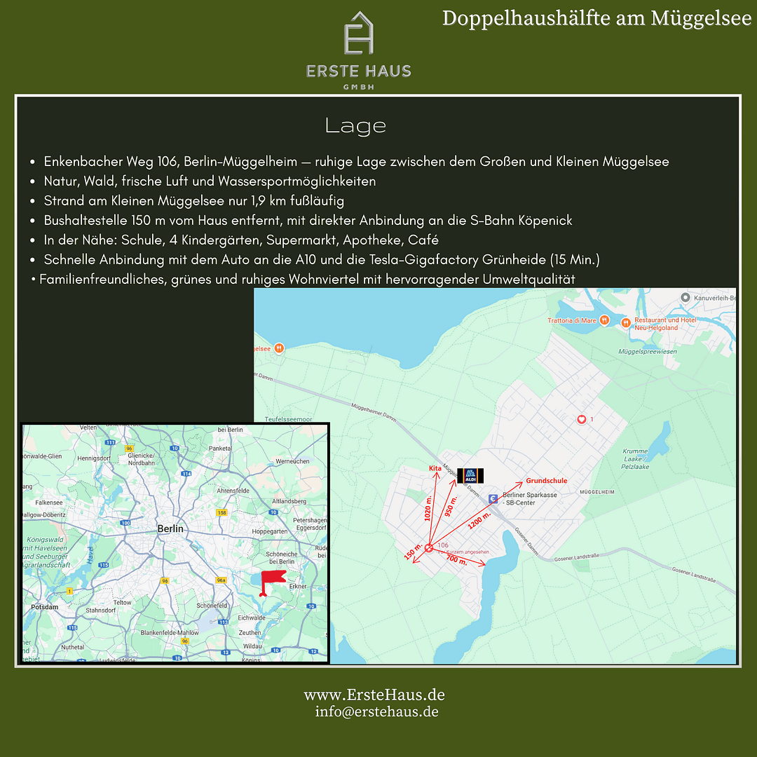 Prodej domu 150 m², pozemek 394 m², Enkenbacher Weg 106, Berlin, Berlín Prodej domu 150 m², pozemek 394 m², Enkenbacher Weg 106, Berlin, Berlín