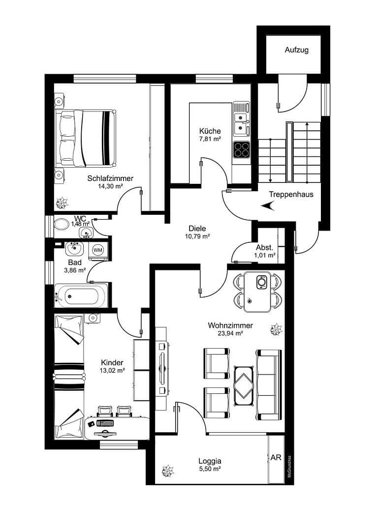 Prodej bytu 3+1 78 m², Seebachmarter 6, Hallstadt, Bavorsko Prodej bytu 3+1 78 m², Seebachmarter 6, Hallstadt, Bavorsko