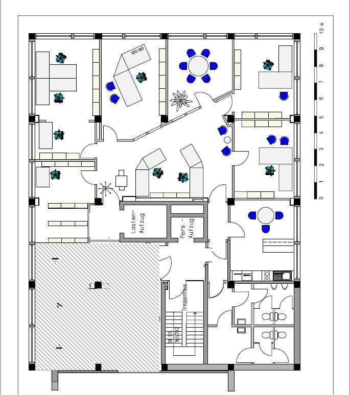 Pronájem kanceláře 194 m², Mengendamm 12, Hannover, Dolní Sasko Pronájem kanceláře 194 m², Mengendamm 12, Hannover, Dolní Sasko