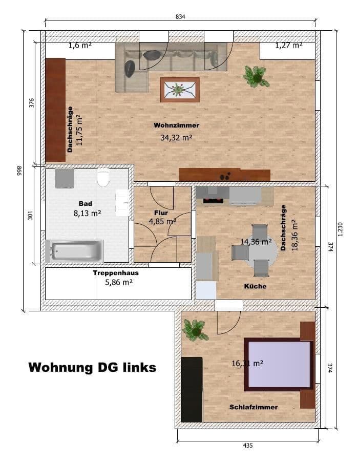 Pronájem bytu 2+1 60 m², Grünhain-Beierfeld, Sasko Pronájem bytu 2+1 60 m², Grünhain-Beierfeld, Sasko