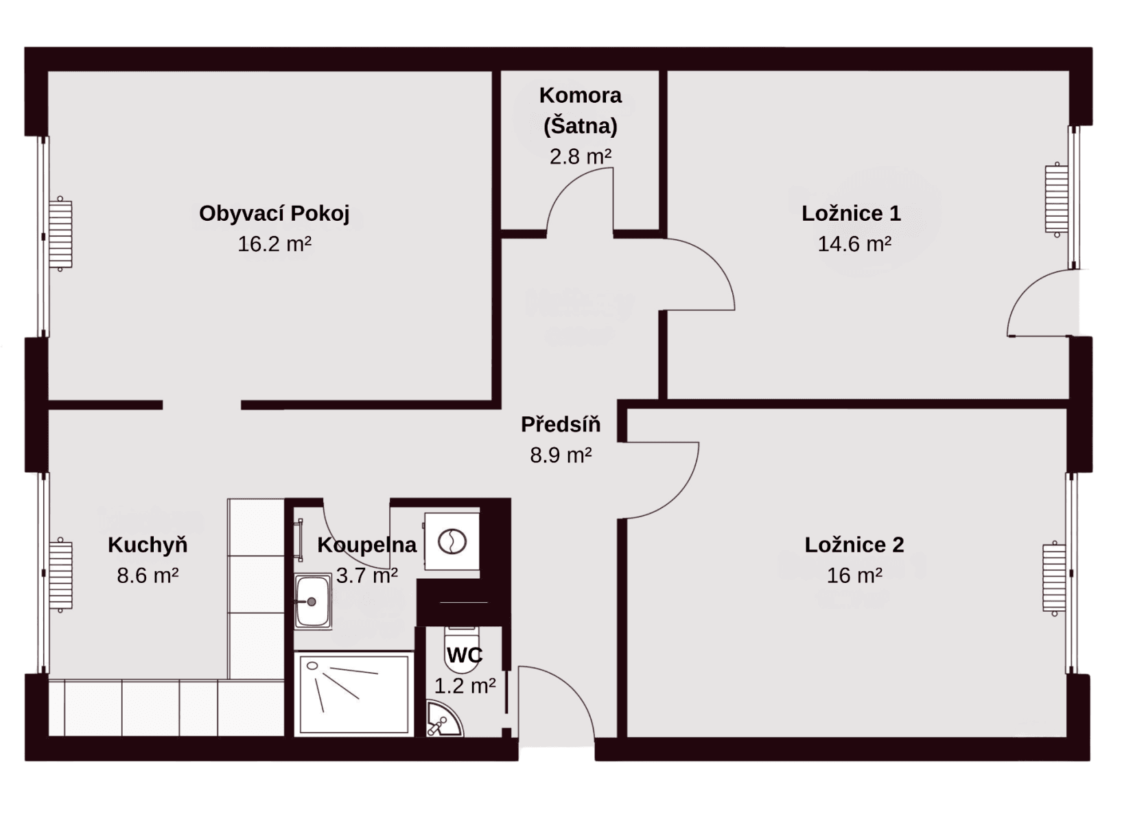 Prodej bytu 3+1 72 m², Brněnská, Šlapanice, Jihomoravský kraj Prodej bytu 3+1 72 m², Brněnská, Šlapanice, Jihomoravský kraj