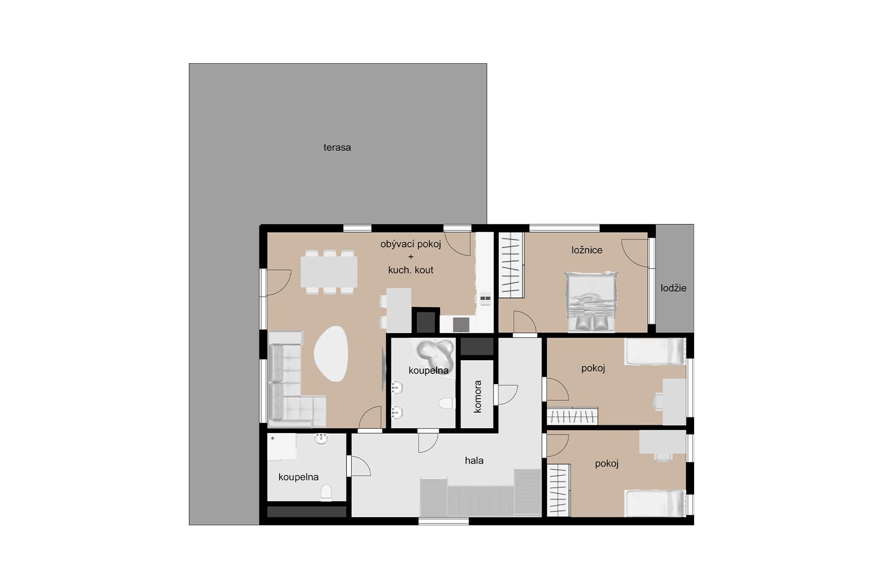 Prodej bytu 4+kk 113 m², Pečárková, Praha, Praha Prodej bytu 4+kk 113 m², Pečárková, Praha, Praha