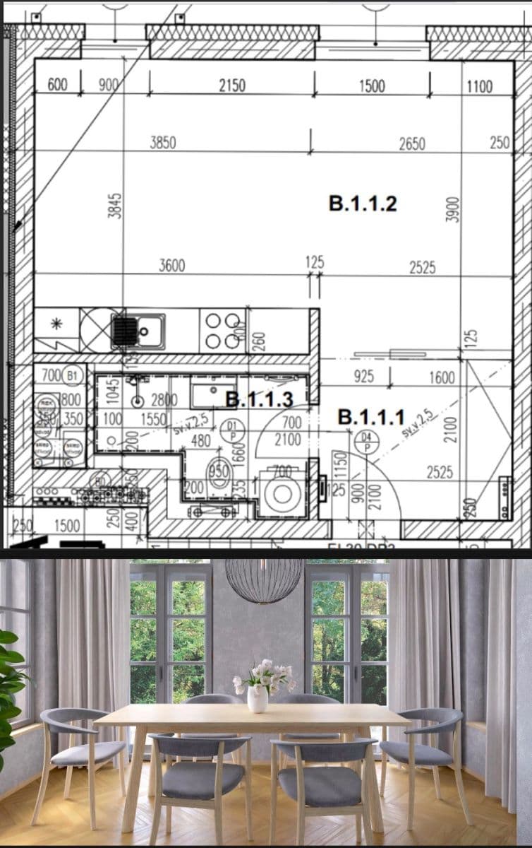 Pronájem bytu 1+kk 36 m², Mezitraťová, Praha, Praha Pronájem bytu 1+kk 36 m², Mezitraťová, Praha, Praha