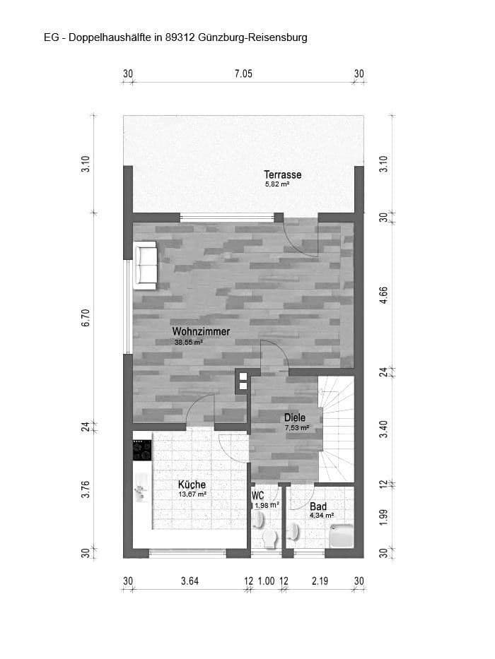 Prodej domu 218 m², pozemek 450 m², Günzburg, Bavorsko Prodej domu 218 m², pozemek 450 m², Günzburg, Bavorsko