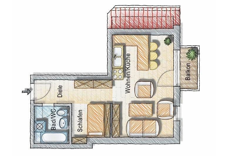 Pronájem bytu 1+kk 39 m², Johann-Joachim-Kaendler Str. 14, Arnsdorf, Sasko Pronájem bytu 1+kk 39 m², Johann-Joachim-Kaendler Str. 14, Arnsdorf, Sasko