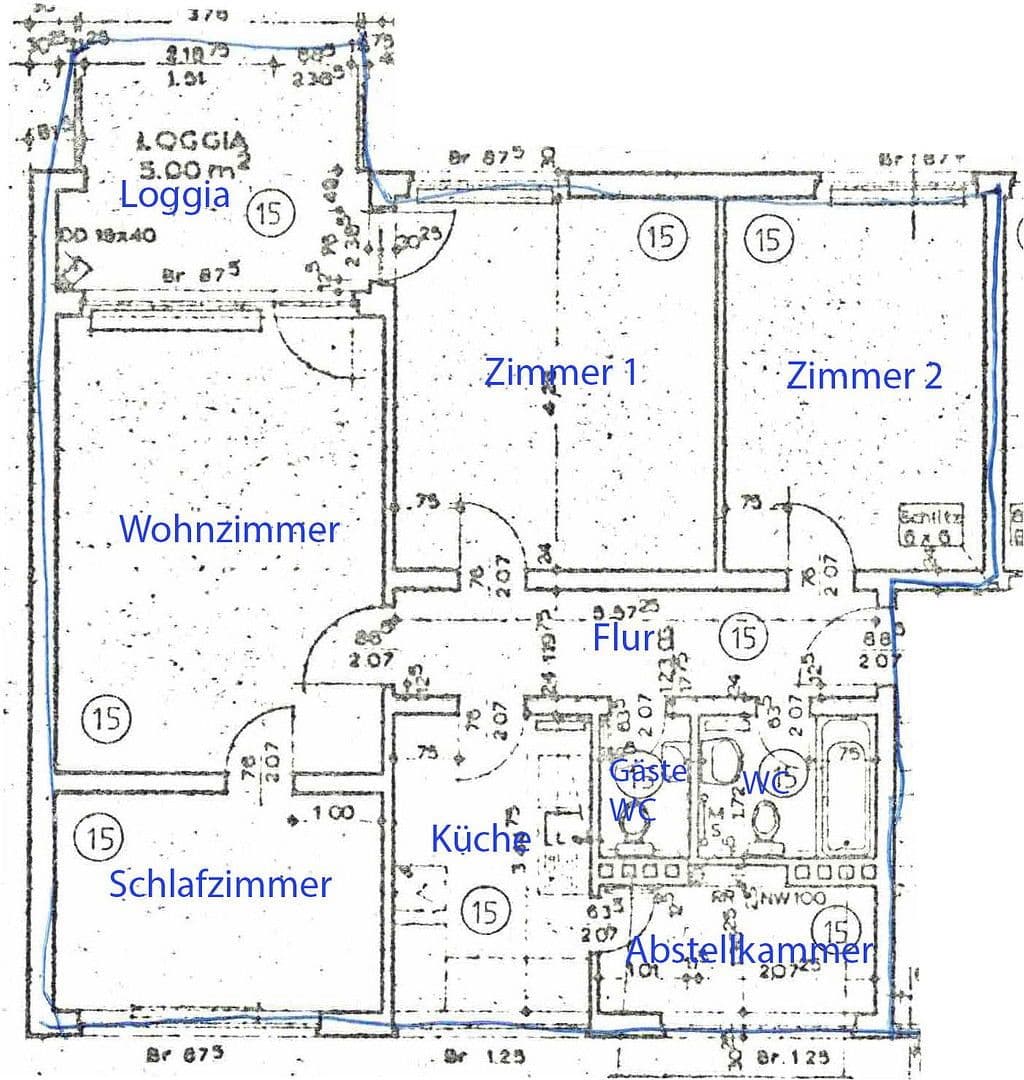 Pronájem bytu 4+1 88 m², Tegeler Plate 15, Bremen, Bremen Pronájem bytu 4+1 88 m², Tegeler Plate 15, Bremen, Bremen
