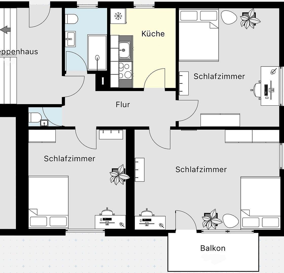 Pronájem bytu 4+1 15 m², Erlangen, Bavorsko Pronájem bytu 4+1 15 m², Erlangen, Bavorsko