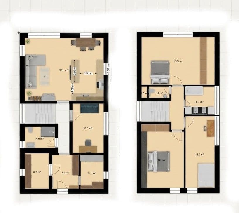 Pronájem domu 160 m², pozemek 926 m², Hradešín, Středočeský kraj Pronájem domu 160 m², pozemek 926 m², Hradešín, Středočeský kraj