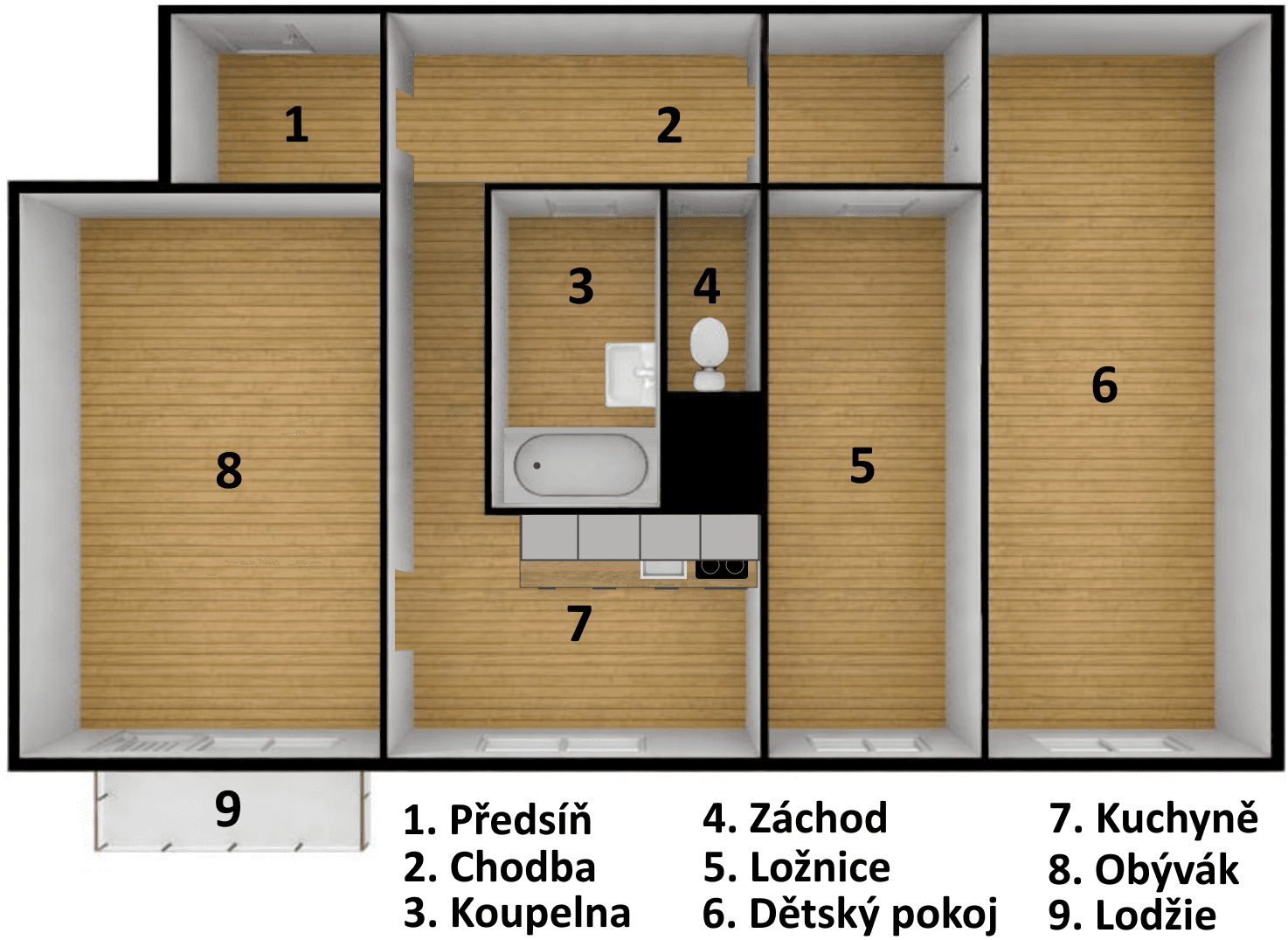 Pronájem bytu 3+1 67 m², Krčínova, České Budějovice, Jihočeský kraj Pronájem bytu 3+1 67 m², Krčínova, České Budějovice, Jihočeský kraj