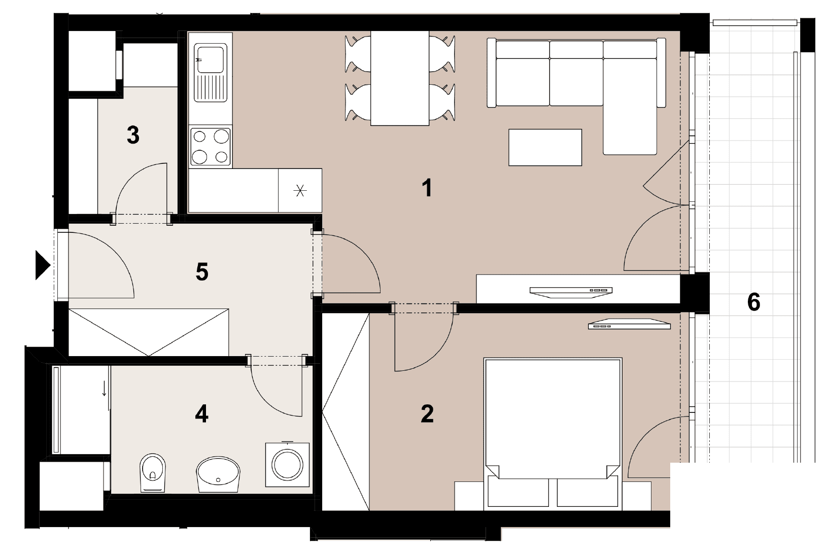 Pronájem bytu 2+kk 56 m², Poděbradská, Praha, Praha Pronájem bytu 2+kk 56 m², Poděbradská, Praha, Praha