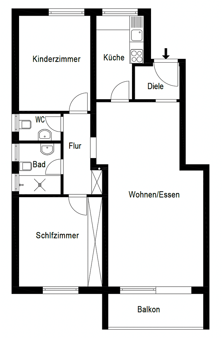 Prodej bytu 3+1 77 m², Mülheim an der Ruhr, Severní Porýní-Vestfálsko Prodej bytu 3+1 77 m², Mülheim an der Ruhr, Severní Porýní-Vestfálsko