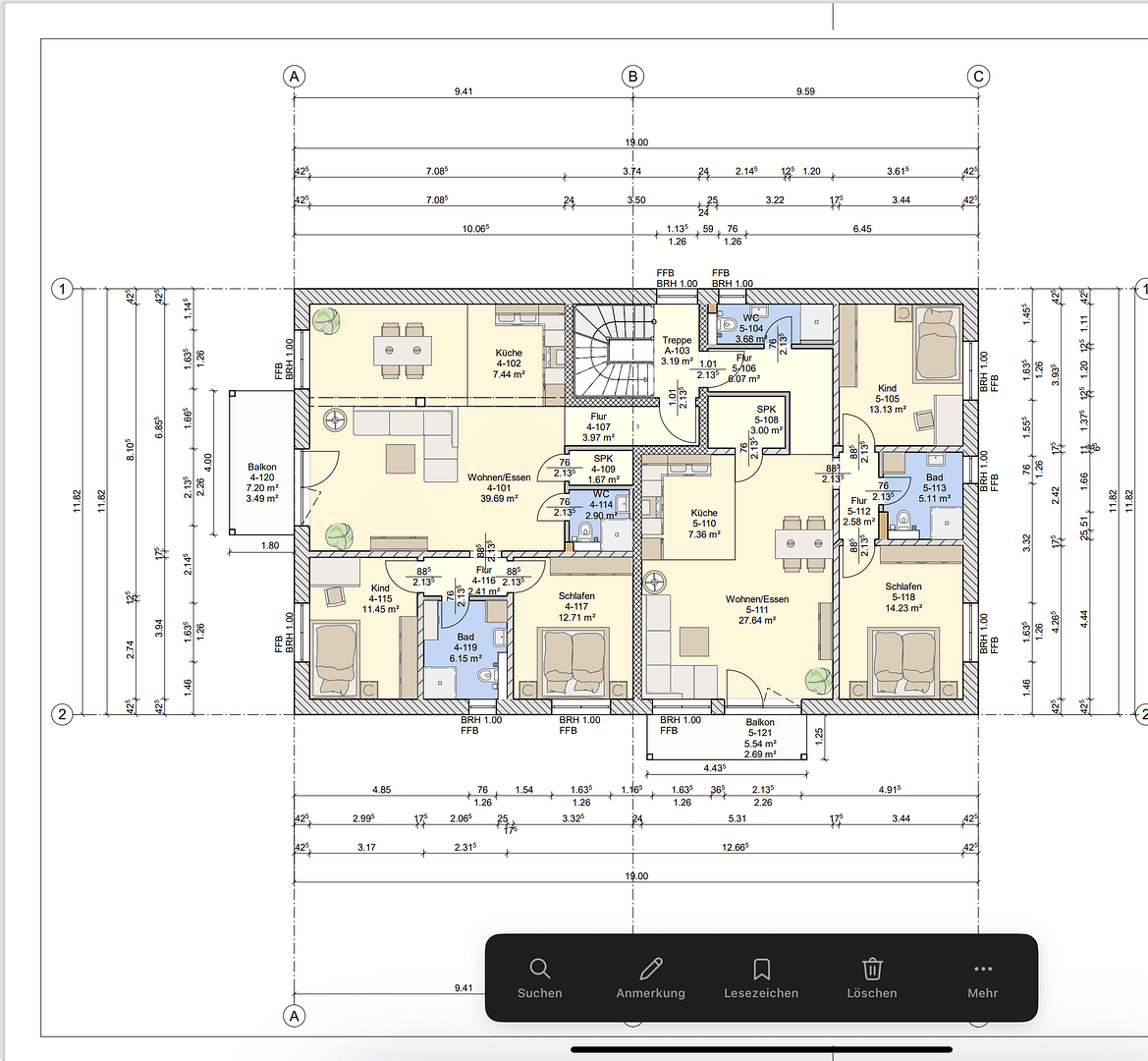 Pronájem bytu 3+1 76 m², Gartenstr.12, Kettig, Porýní-Falc Pronájem bytu 3+1 76 m², Gartenstr.12, Kettig, Porýní-Falc