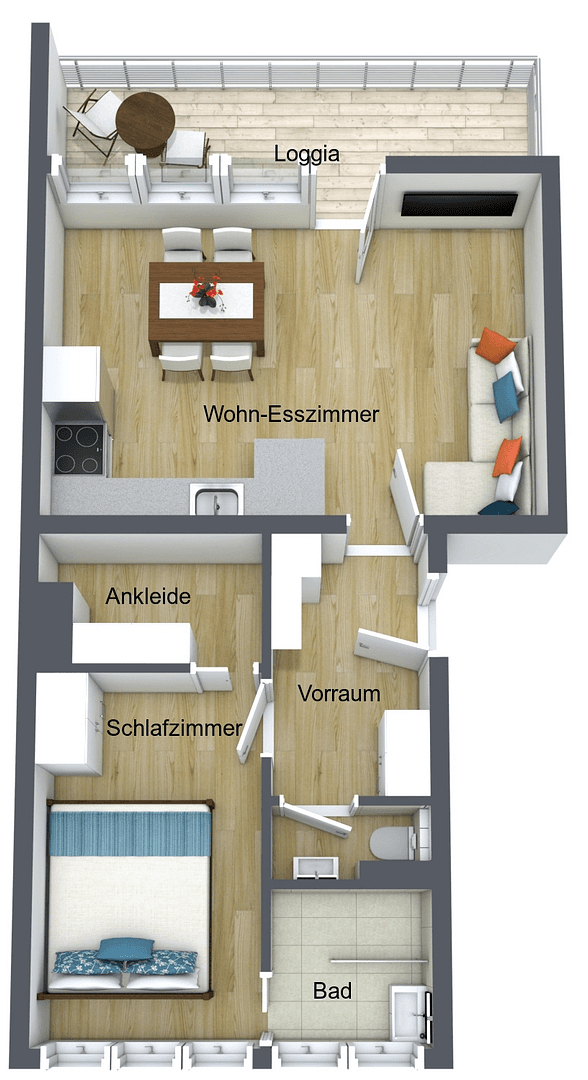 Prodej bytu 2+1 42 m², Jakob-Ghon Allee, Villach, Korutany Prodej bytu 2+1 42 m², Jakob-Ghon Allee, Villach, Korutany