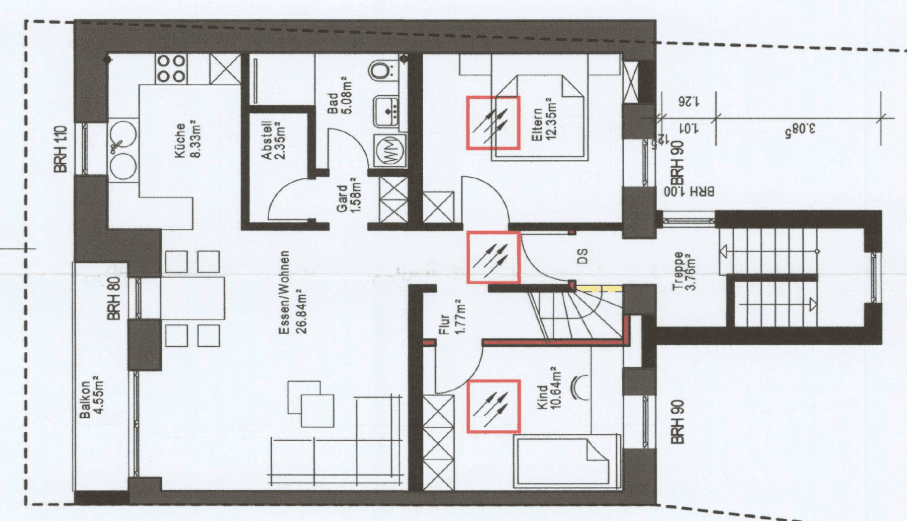 Pronájem bytu 3+1 75 m², Mühlenstraße 12, Nalbach, Země Sársko Pronájem bytu 3+1 75 m², Mühlenstraße 12, Nalbach, Země Sársko