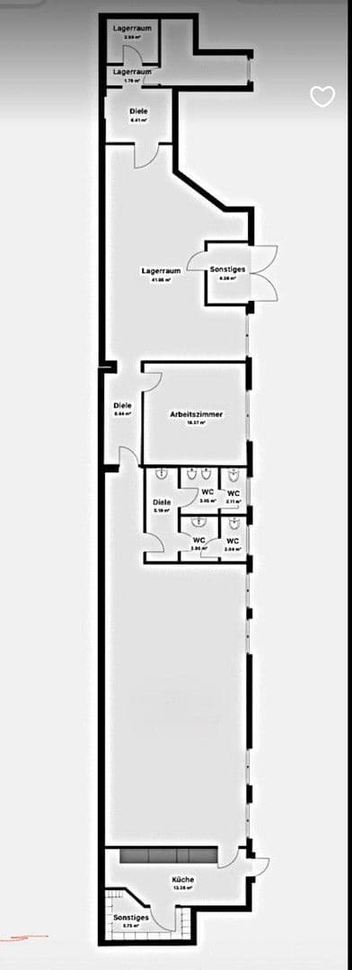 Pronájem kanceláře 196 m², Berliner Straße 191, Halle (Saale), Sasko-Anhaltsko Pronájem kanceláře 196 m², Berliner Straße 191, Halle (Saale), Sasko-Anhaltsko
