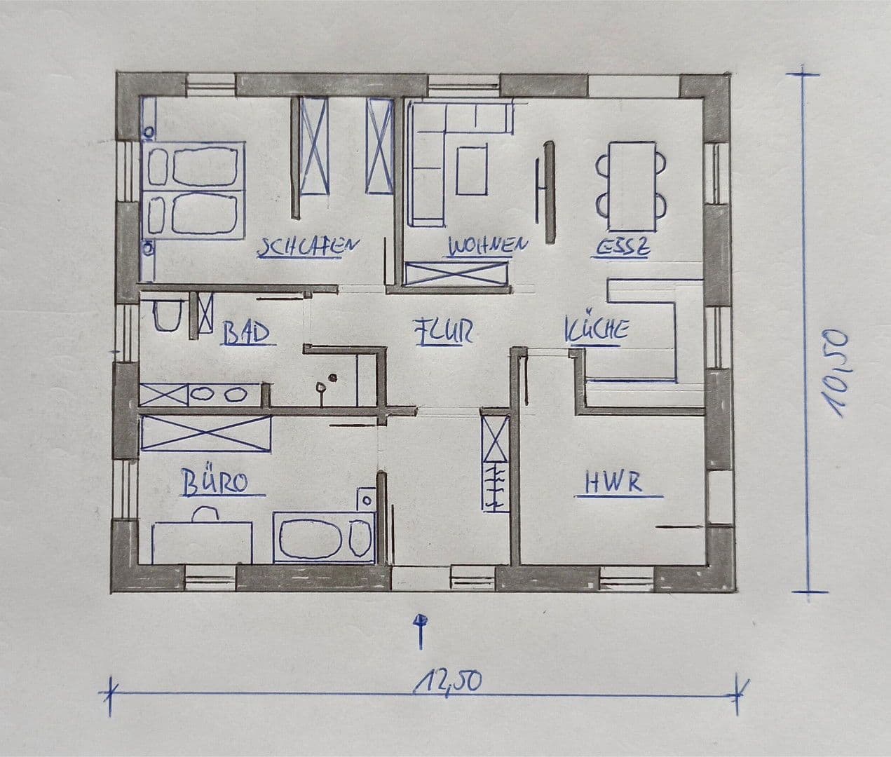 Prodej domu 105 m², pozemek 520 m², Ihlow, Dolní Sasko Prodej domu 105 m², pozemek 520 m², Ihlow, Dolní Sasko