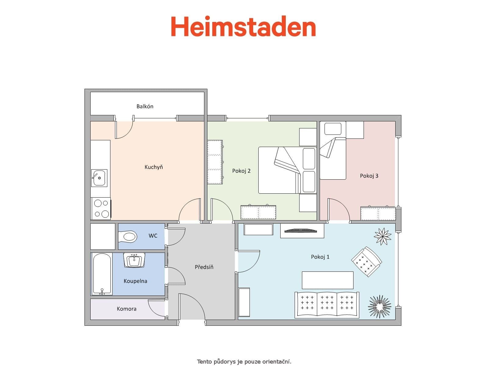 Pronájem bytu 3+1 66 m², Masarykova třída, Orlová, Moravskoslezský kraj Pronájem bytu 3+1 66 m², Masarykova třída, Orlová, Moravskoslezský kraj