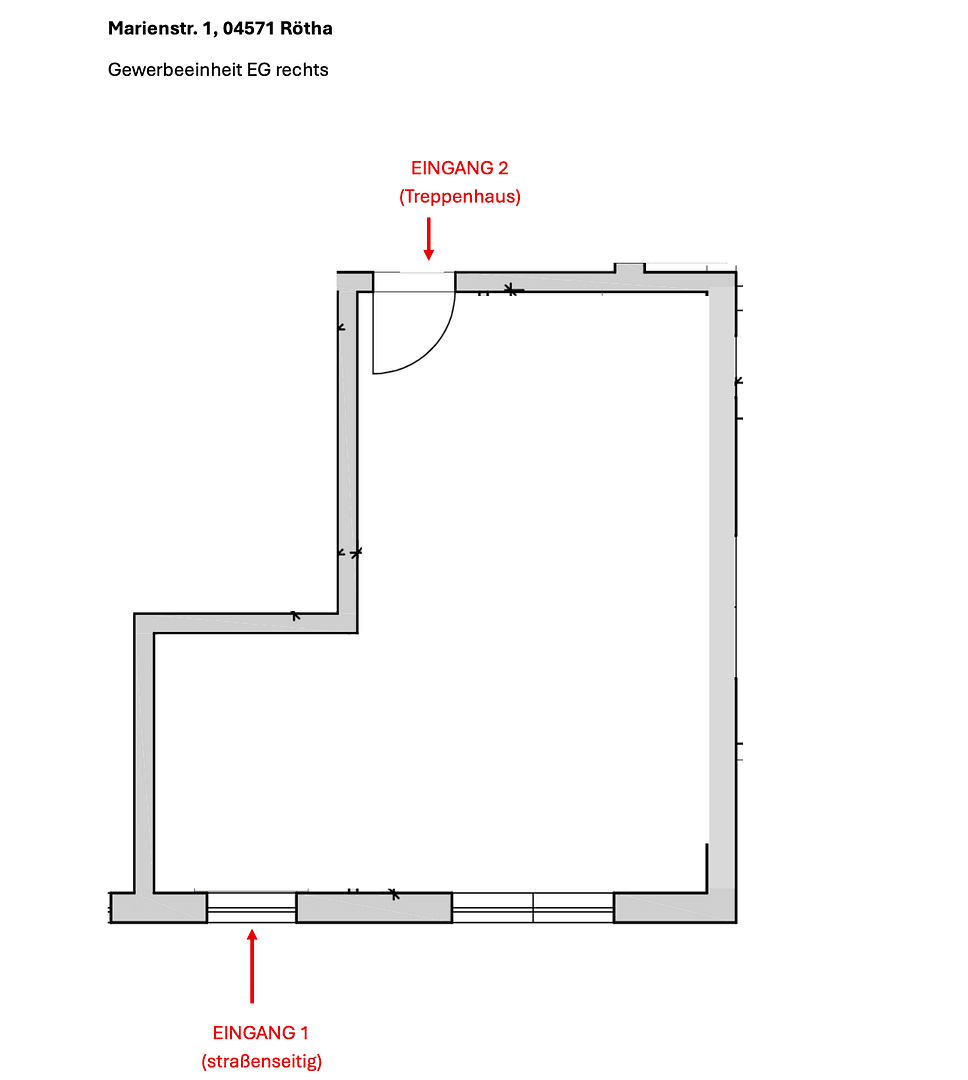 Pronájem kanceláře 40 m², Marienstr. 1, Rötha, Sasko Pronájem kanceláře 40 m², Marienstr. 1, Rötha, Sasko