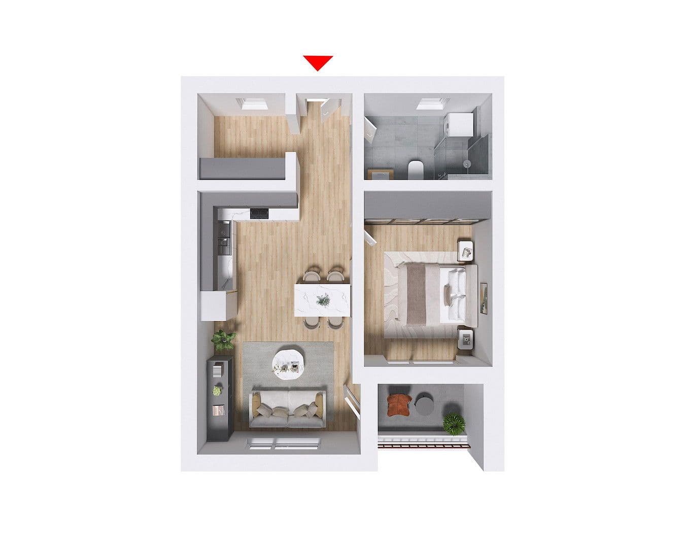 Prodej bytu 3+1 72 m², Auerbach, Bavorsko Prodej bytu 3+1 72 m², Auerbach, Bavorsko