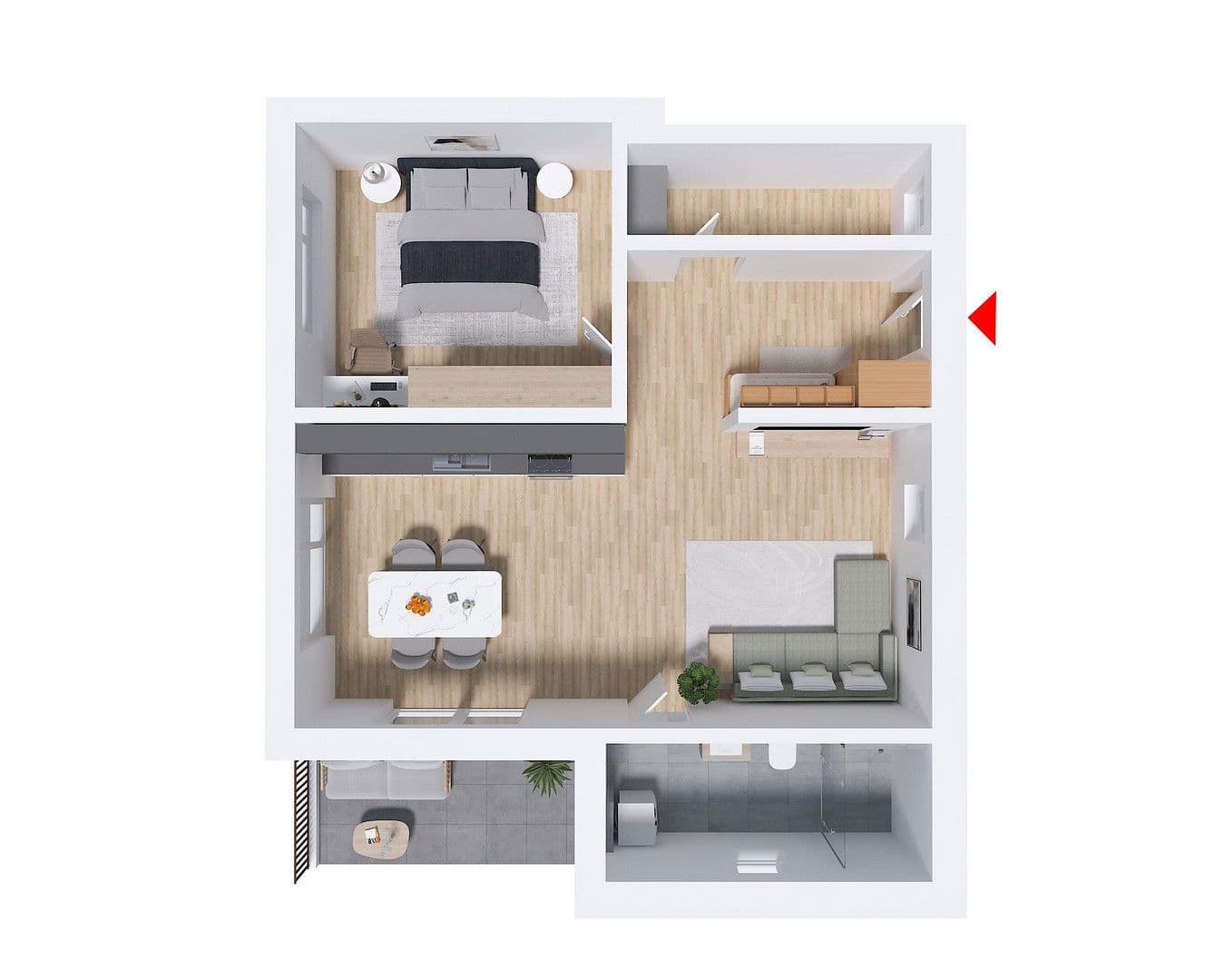 Prodej bytu 3+1 72 m², Auerbach, Bavorsko Prodej bytu 3+1 72 m², Auerbach, Bavorsko