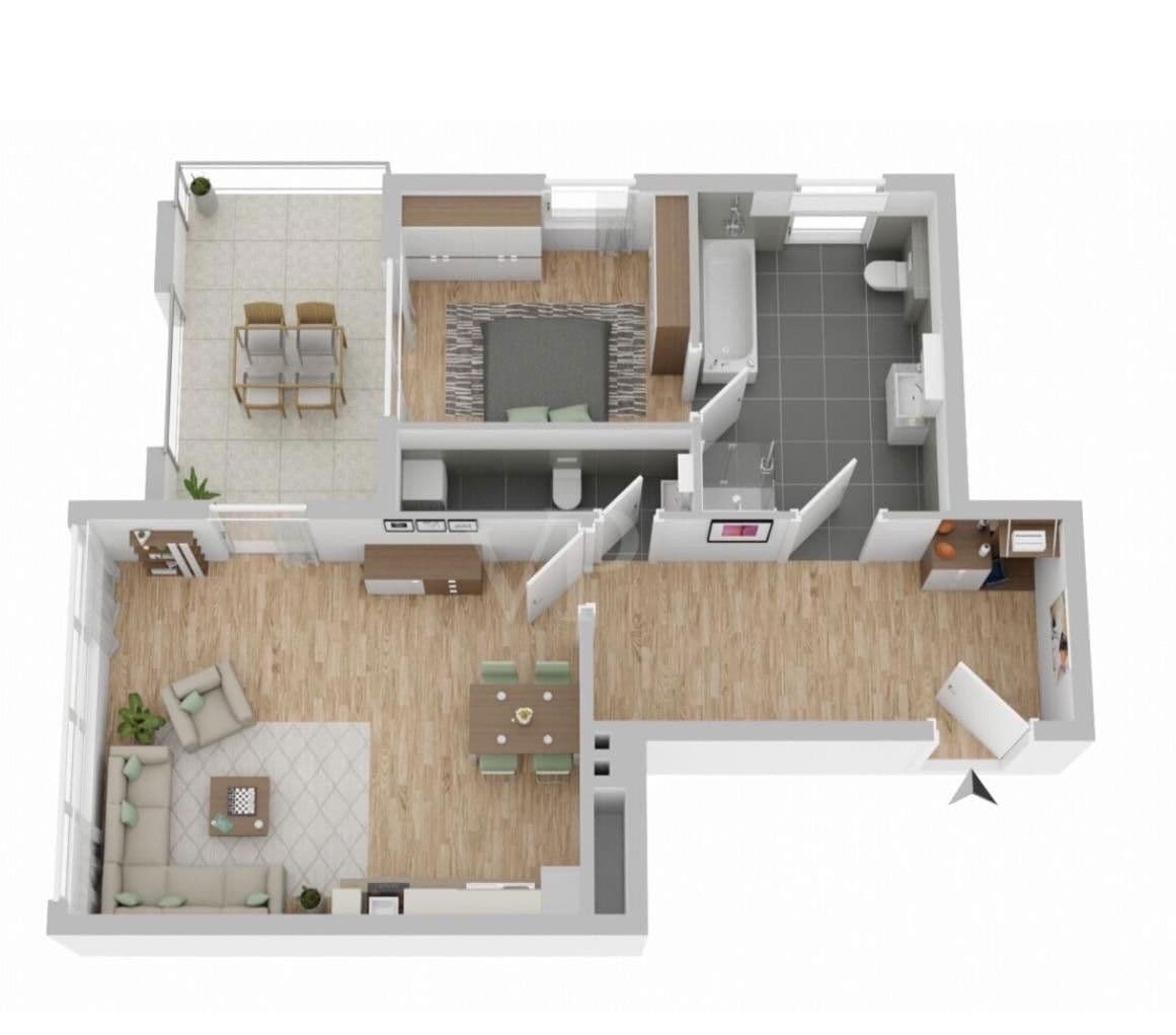 Pronájem bytu 2+1 73 m², Rostock, Mecklenburg-Vorpommern Pronájem bytu 2+1 73 m², Rostock, Mecklenburg-Vorpommern