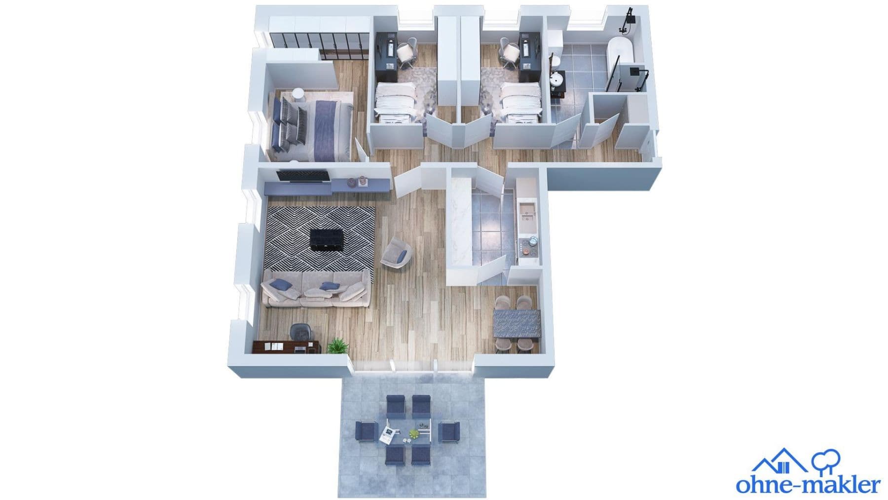 Prodej bytu 3+1 92 m², Bahnhofplatz 4a, Gunzenhausen, Bavorsko Prodej bytu 3+1 92 m², Bahnhofplatz 4a, Gunzenhausen, Bavorsko