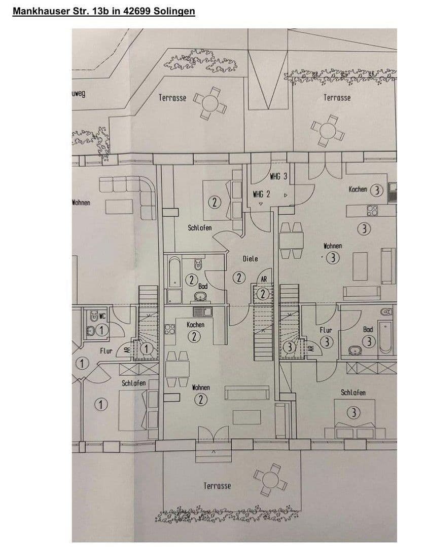 Pronájem bytu 2+1 102 m², Mankhauser Str. 13b, Solingen, Severní Porýní-Vestfálsko Pronájem bytu 2+1 102 m², Mankhauser Str. 13b, Solingen, Severní Porýní-Vestfálsko