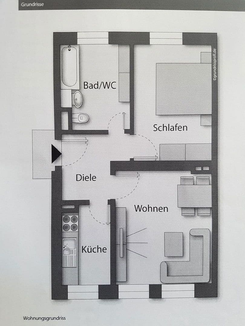 Pronájem bytu 2+1 49 m², Magdeburg, Sasko-Anhaltsko Pronájem bytu 2+1 49 m², Magdeburg, Sasko-Anhaltsko