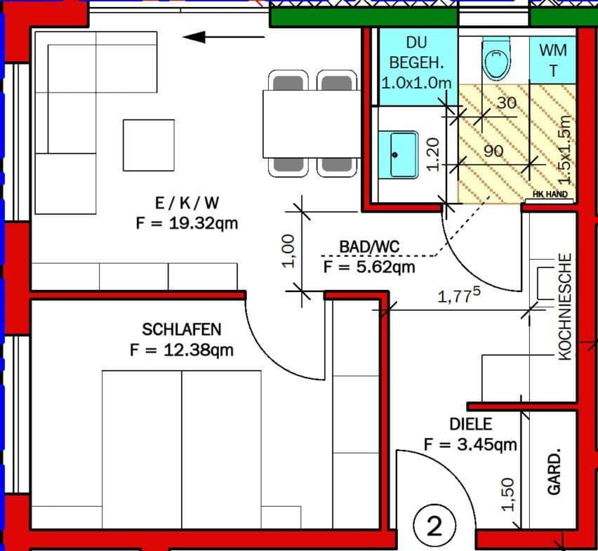 Pronájem bytu 2+1 46 m², Panoramastr. 4, Talheim, Bádensko-Württembersko Pronájem bytu 2+1 46 m², Panoramastr. 4, Talheim, Bádensko-Württembersko