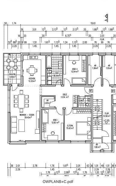 Pronájem bytu 4+1 115 m², Ludwigshafen, Porýní-Falc Pronájem bytu 4+1 115 m², Ludwigshafen, Porýní-Falc