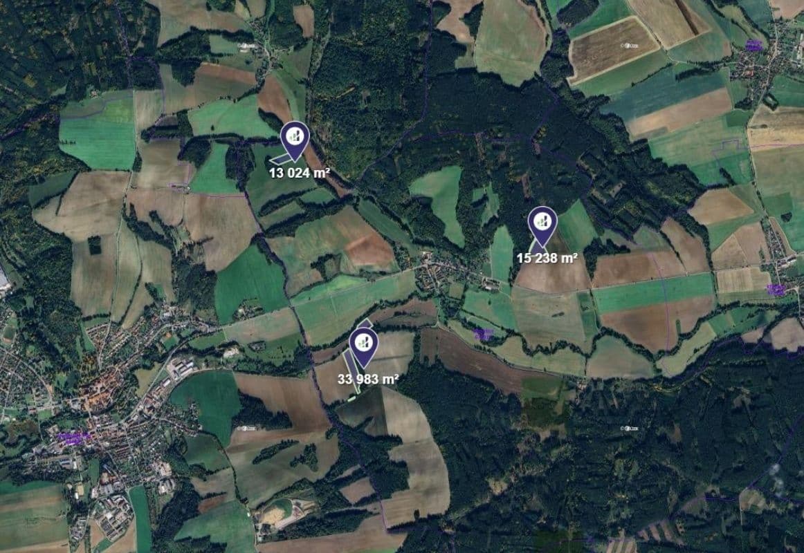 Prodej pozemku 62.245 m², Horšovský Týn, Plzeňský kraj Prodej pozemku 62.245 m², Horšovský Týn, Plzeňský kraj