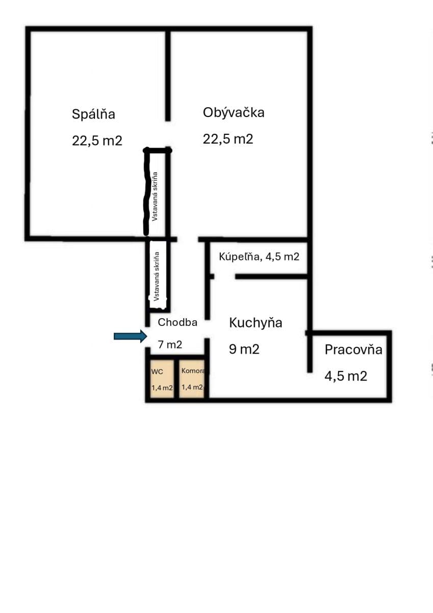Prodej bytu 2+1 72 m², Legionárska, Nové Mesto, Bratislavský kraj Prodej bytu 2+1 72 m², Legionárska, Nové Mesto, Bratislavský kraj
