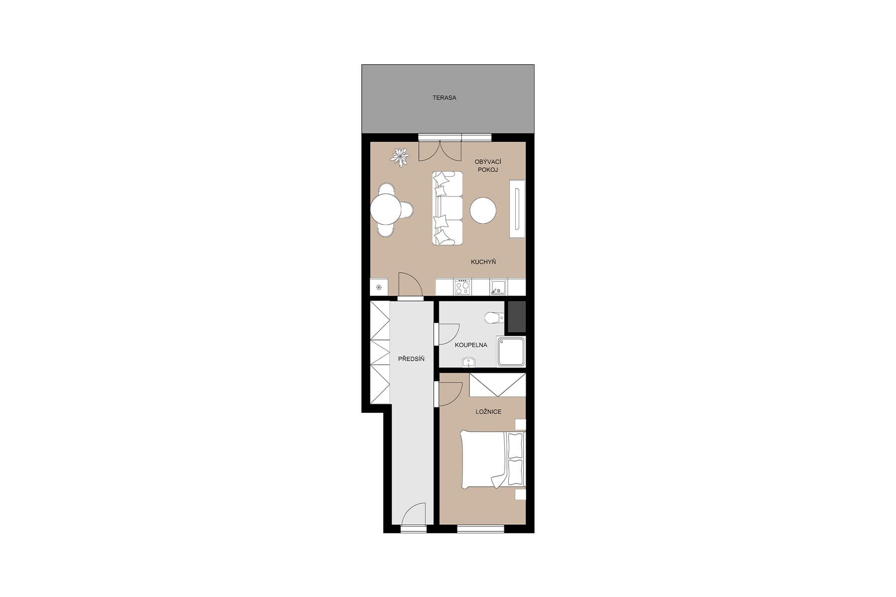 Prodej bytu 2+kk 50 m², Českomoravská, Praha, Praha Prodej bytu 2+kk 50 m², Českomoravská, Praha, Praha