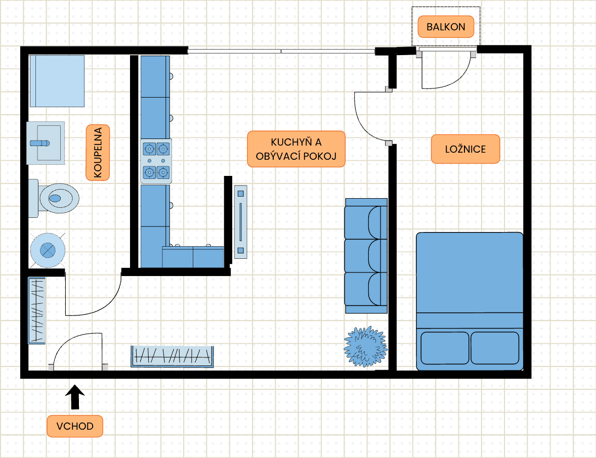 Pronájem bytu 2+kk 43 m², U Staré plynárny, Praha, Praha Pronájem bytu 2+kk 43 m², U Staré plynárny, Praha, Praha