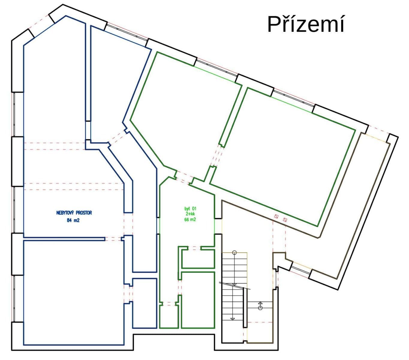 Pronájem nebytového prostoru 150 m², Matějovského, Praha, Praha Pronájem nebytového prostoru 150 m², Matějovského, Praha, Praha