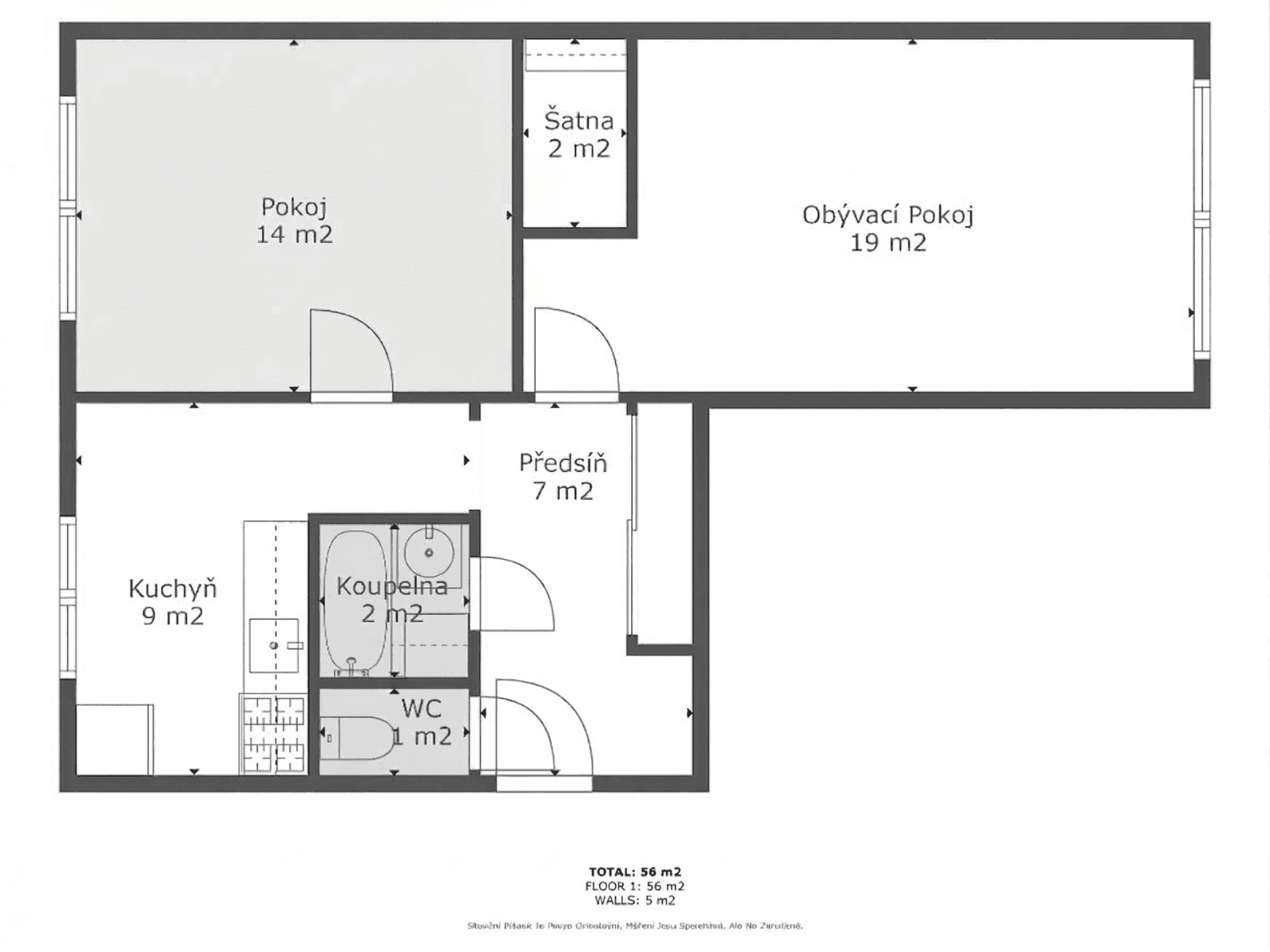 Pronájem bytu 2+1 55 m², Bydžovského, Praha, Praha Pronájem bytu 2+1 55 m², Bydžovského, Praha, Praha