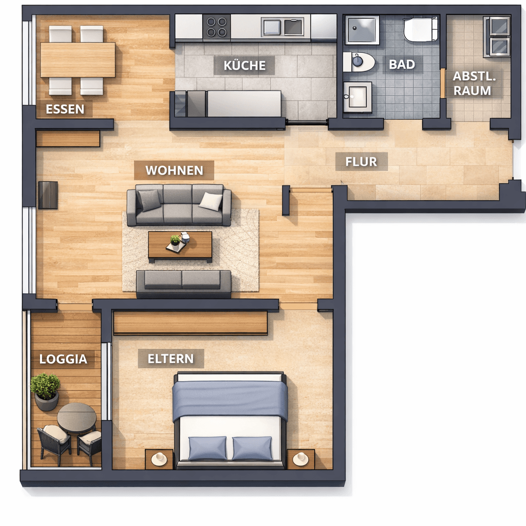 Pronájem bytu 2+kk 62 m², Strohgäustraße 11, Leonberg, Bádensko-Württembersko Pronájem bytu 2+kk 62 m², Strohgäustraße 11, Leonberg, Bádensko-Württembersko