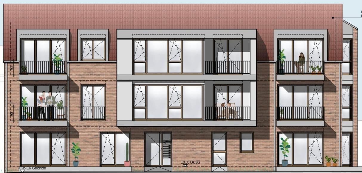 Pronájem bytu 2+1 55 m², Hamburger Allee 51, Nauen, Braniborsko Pronájem bytu 2+1 55 m², Hamburger Allee 51, Nauen, Braniborsko