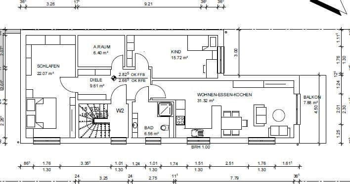 Pronájem bytu 3+1 93 m², Breitenweg 1A, Römerberg, Porýní-Falc Pronájem bytu 3+1 93 m², Breitenweg 1A, Römerberg, Porýní-Falc