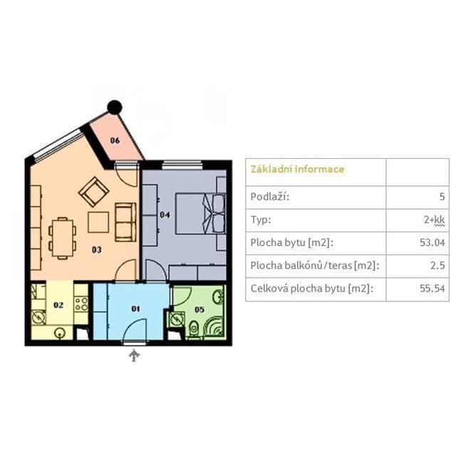 Pronájem bytu 2+kk 55 m², Paťanka, Praha, Praha Pronájem bytu 2+kk 55 m², Paťanka, Praha, Praha