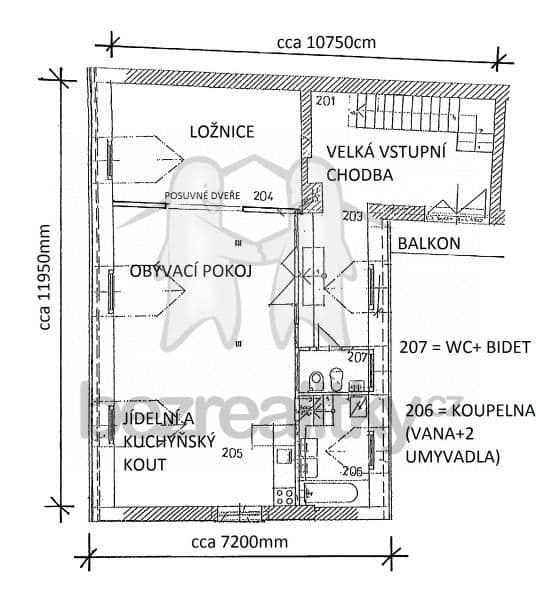 Pronájem bytu 2+kk 80 m², Za Jalovým dvorem, Praha, Praha Pronájem bytu 2+kk 80 m², Za Jalovým dvorem, Praha, Praha