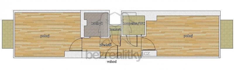 Pronájem bytu 2+1 52 m², Spolupráce, Praha, Praha Pronájem bytu 2+1 52 m², Spolupráce, Praha, Praha