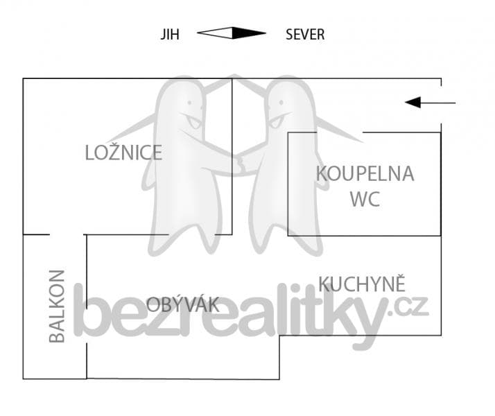 Pronájem bytu 2+kk 50 m², Ke Dvoru, Praha, Praha Pronájem bytu 2+kk 50 m², Ke Dvoru, Praha, Praha