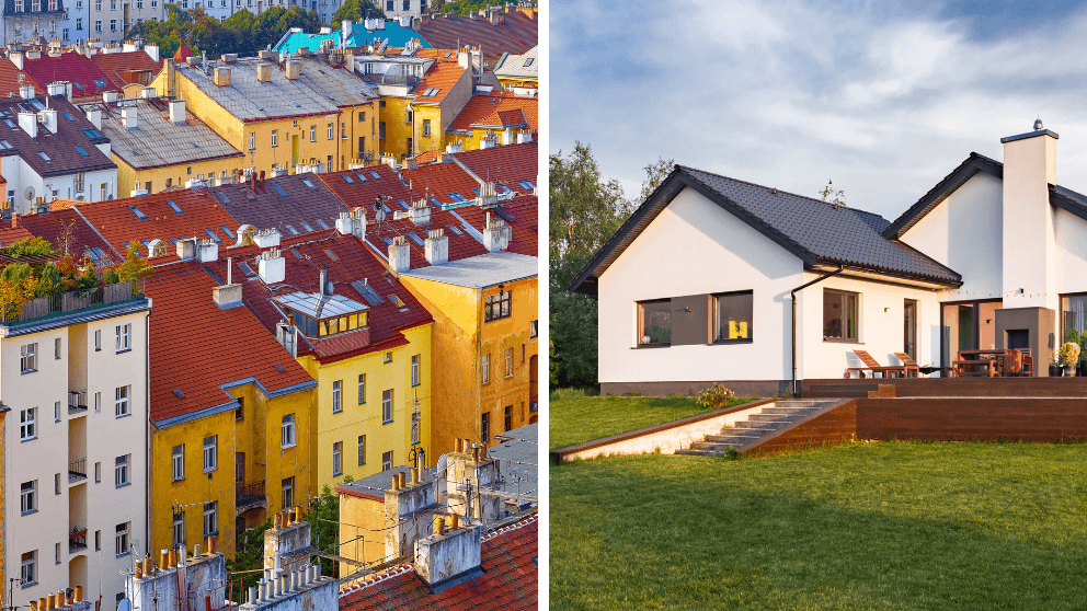 Praktické srovnání: bude se vám lépe žít v domě, nebo v bytě?