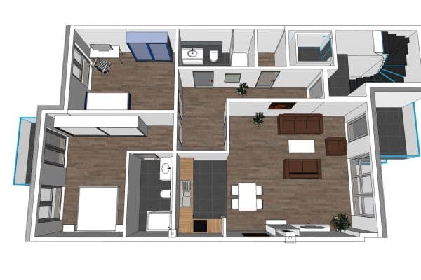 Pronájem bytu 3+1 110 m², Hilden Pronájem bytu 3+1 110 m², Hilden