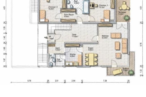 Pronájem bytu 3+1 130 m², Kelkheim Pronájem bytu 3+1 130 m², Kelkheim