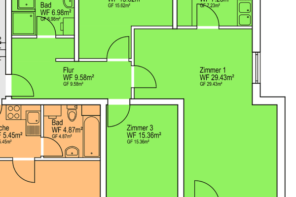 Pronájem bytu 3+1 83 m², Im Lerchenfeld 5, Welsleben Pronájem bytu 3+1 83 m², Im Lerchenfeld 5, Welsleben