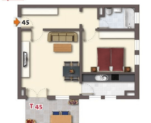 Pronájem bytu 2+1 60 m², Wägnerstr 13c, Dresden, Sasko Pronájem bytu 2+1 60 m², Wägnerstr 13c, Dresden, Sasko