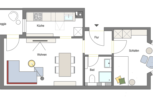 Pronájem bytu 2+1 42 m², Liebfrauenstr. 61, Darmstadt Pronájem bytu 2+1 42 m², Liebfrauenstr. 61, Darmstadt